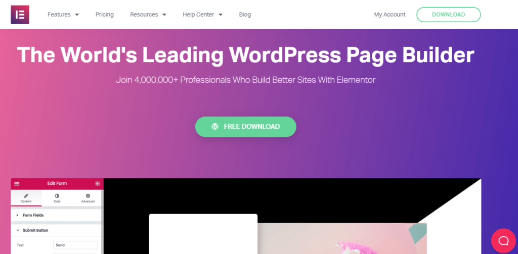 使用 WordPress 頁面構建器自定義網站的 9 多個理由(為什麼選擇 Elementor)4 One of The Top Page Builder Plugins