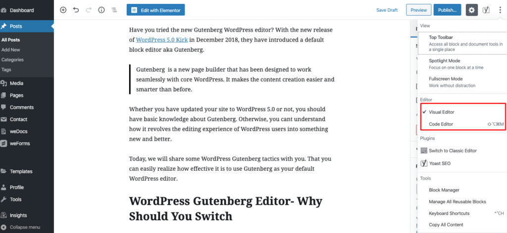 13+ نصيحة Gutenberg WordPress سريعة لتسريع سير عملك 6 Gutenberg WordPress