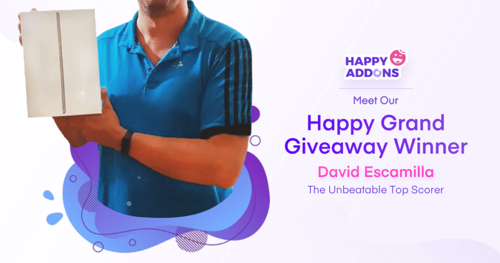 HappyAddons Grand Giveaway – Deklaracja zwycięzcy 2 Happy Grand Giveaway-winner