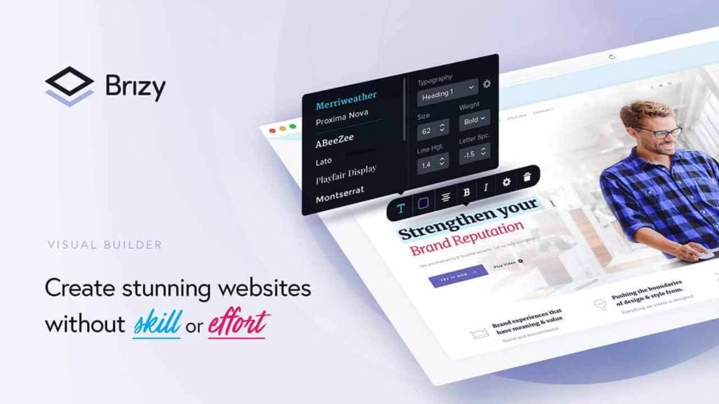 10ベストワードプレスウェブサイトビルダー(無料&有料)10 brizy-WordPress-Page-Builder