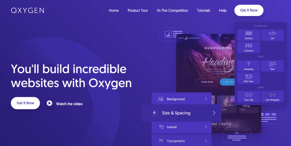 10ベストワードプレスウェブサイトビルダー(無料&有料)12 oxygen-wordpress-page-builder-plugin
