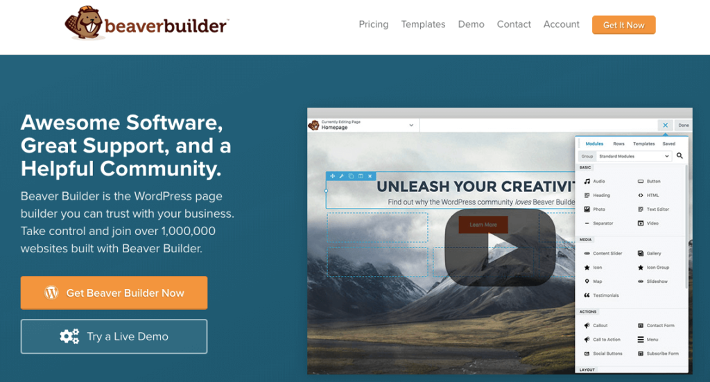 10ベストワードプレスウェブサイトビルダー(無料&有料)3 Beaver-WordPress-Website-Builder