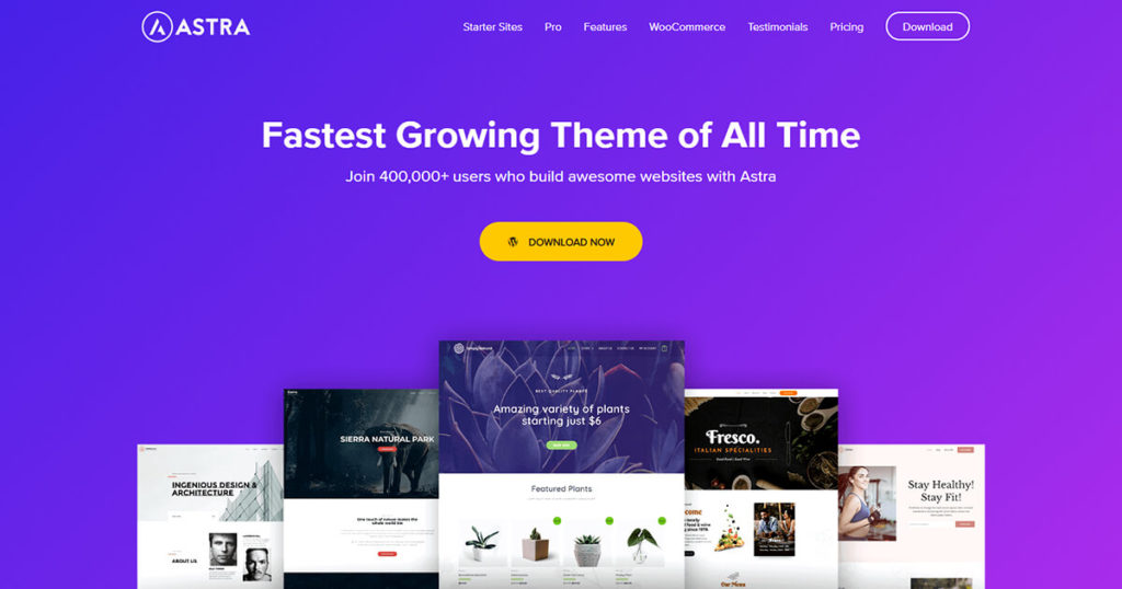 10 лучших стартовых тем WordPress (как выбрать правильную?) 2 astra-wordpress-starter-theme