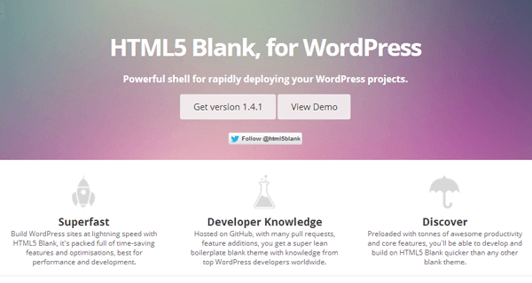 10 лучших стартовых тем WordPress (как выбрать правильную?) 8 html5-blank-wordpress-starter-theme