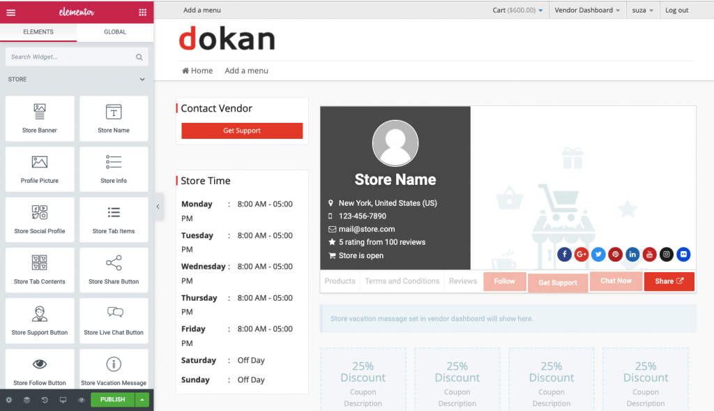 Dokan&Elementor14を使用してeコマースマーケットプレイスを構築する方法 build an eCommerce marketplace with Dokan and Elementor
