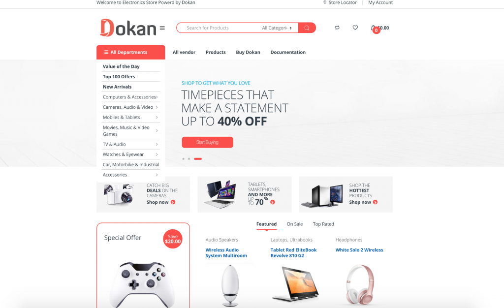 Dokan&Elementor7を使用してeコマースマーケットプレイスを構築する方法 Multivendor marketplace with dokan and elementor