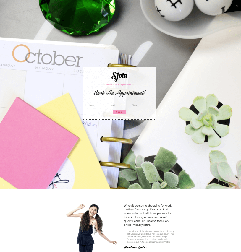 あなたが見るべきトップの無料&プレミアムElementorテンプレート10 Stylist template for elementor