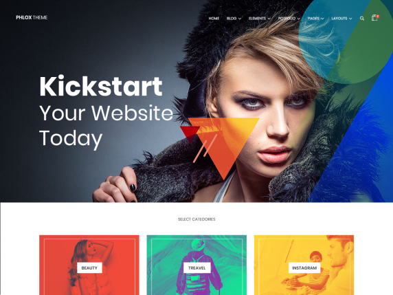 Top 10 darmowych motywów WordPress dla biznesu 10 Phlox theme