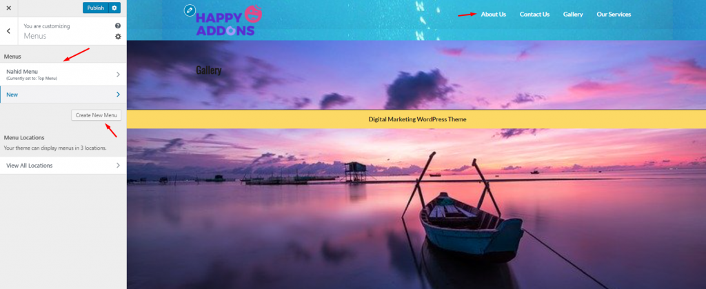 自定义 WordPress 主题的终极指南 12 Create a WordPress Menu