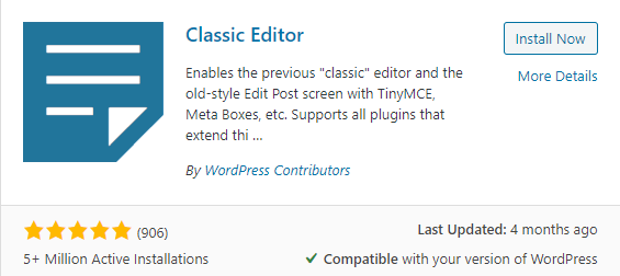 Gutenberg Block Editor 23に関するよくある質問(FAQ)への回答 classic editor plugin