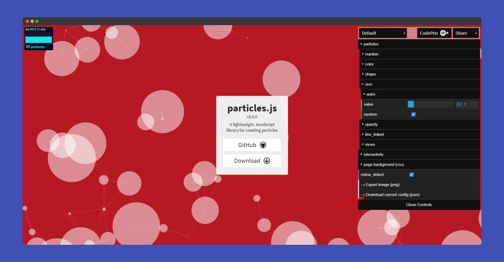 Come progettare il tuo sito WordPress usando Happy Particle 16 custom partcles 1024x533 1