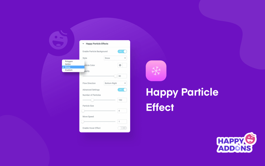 Come progettare il tuo sito WordPress utilizzando Happy Particle 1 How to use particle
