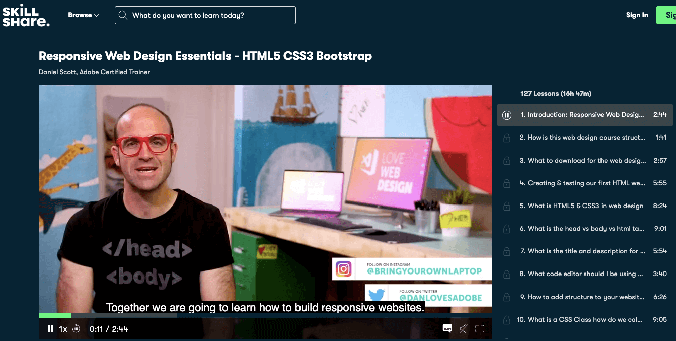 10 Kursus Desain Web Online Terbaik Tahun 2022 4 Skillshare web development