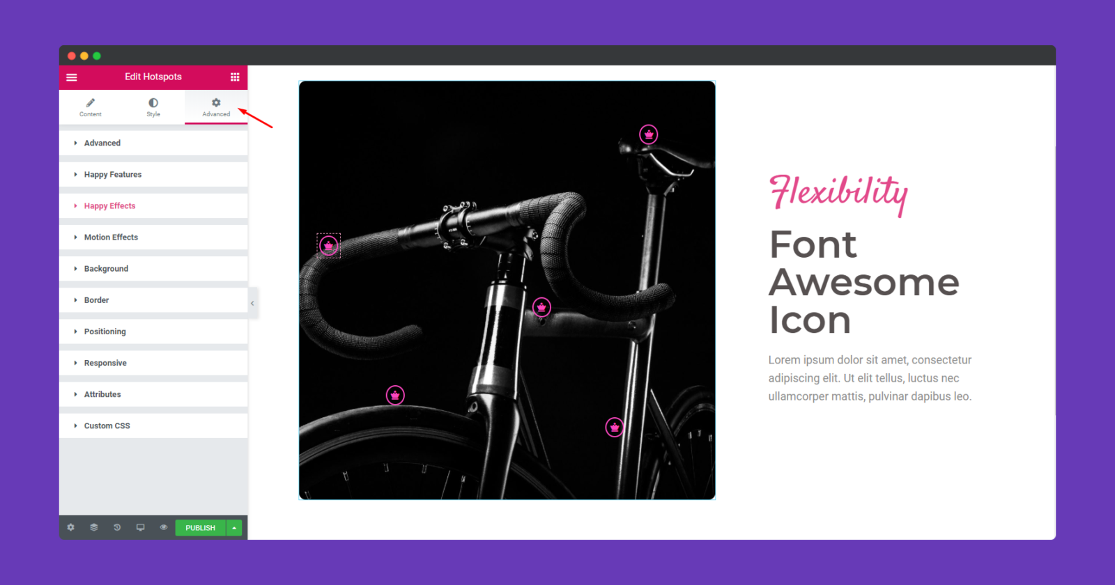 ฮอตสปอต9 Advanced option hot spot widget