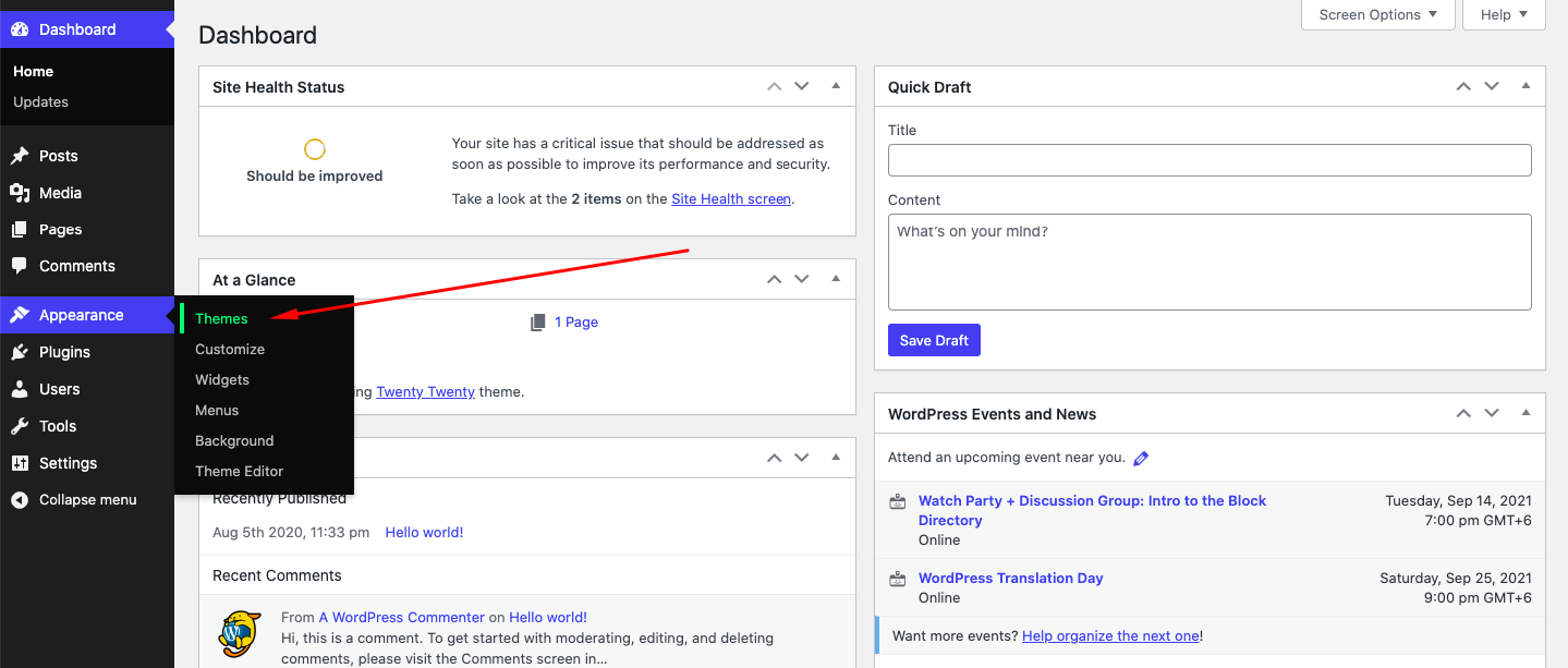 مراجعة صادقة لموضوع Elementor Hello: إيجابيات ، التسعير ، اختبار السرعة ، البرنامج التعليمي والمزيد 9 Adding New WordPress Theme