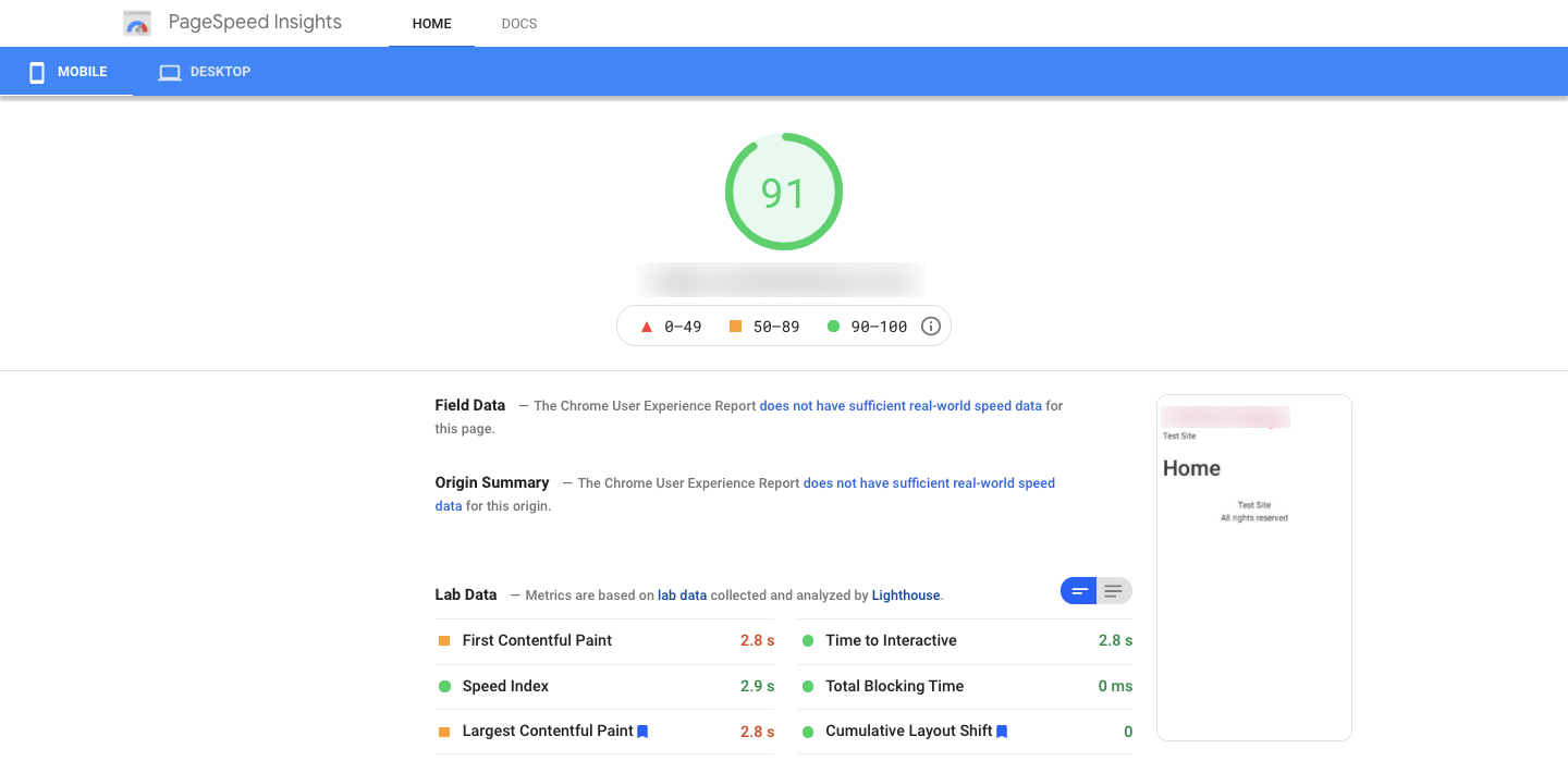 مراجعة صادقة لموضوع Elementor Hello: إيجابيات ، التسعير ، اختبار السرعة ، البرنامج التعليمي والمزيد 8 PageSpeed using Hello Elementor & Elementor Page Builder