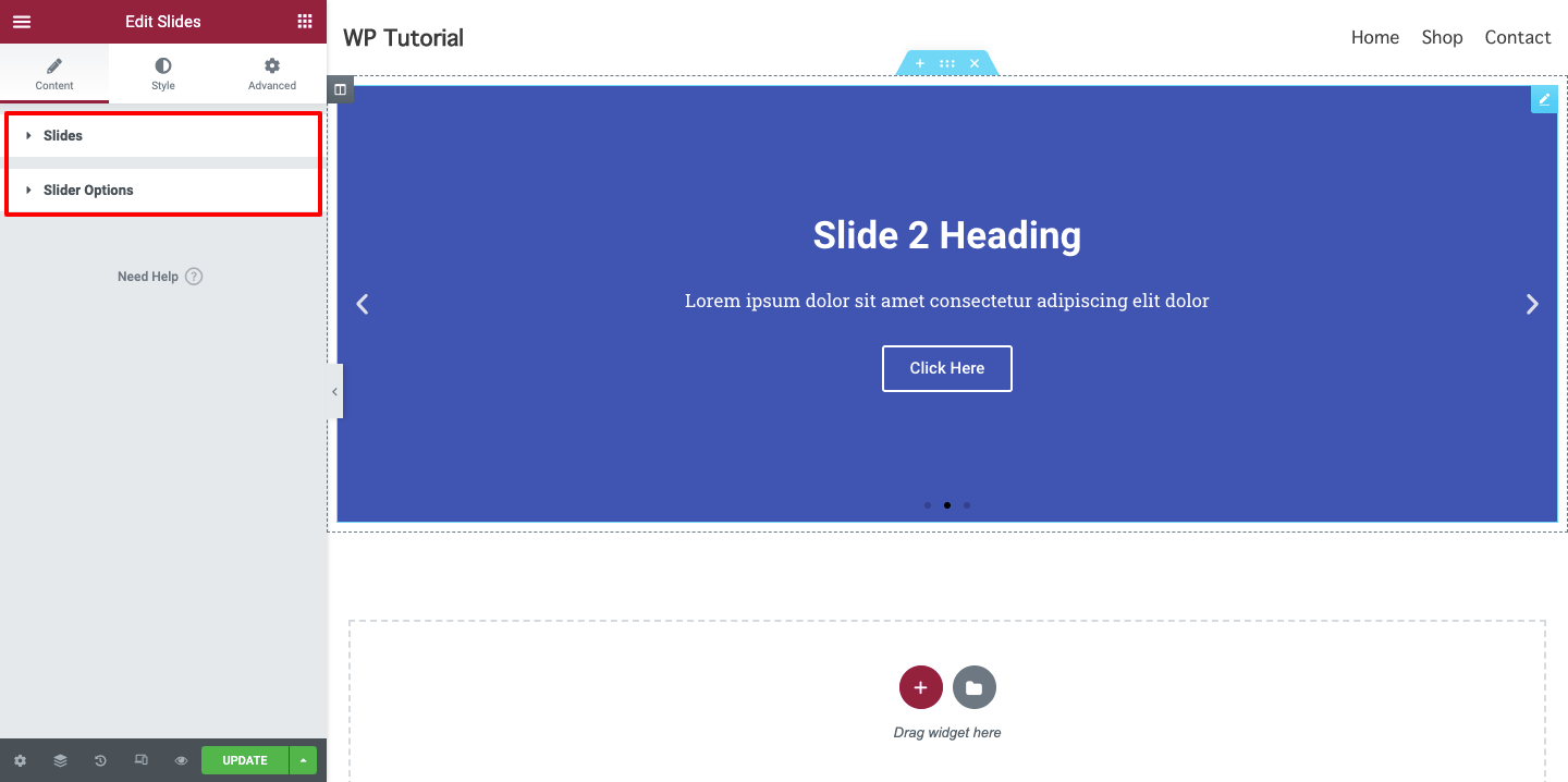 Как сделать ваш сайт более привлекательным с помощью виджета Elementor Slider 3 Content of Elementor Slides