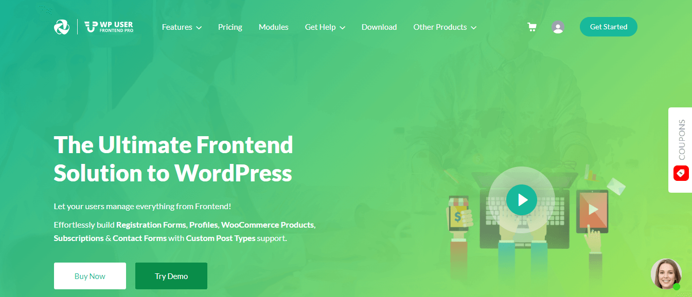 2022년 최고의 WordPress 블랙 프라이데이 및 사이버 먼데이 거래 7 WP User Frontend Black Friday Deals