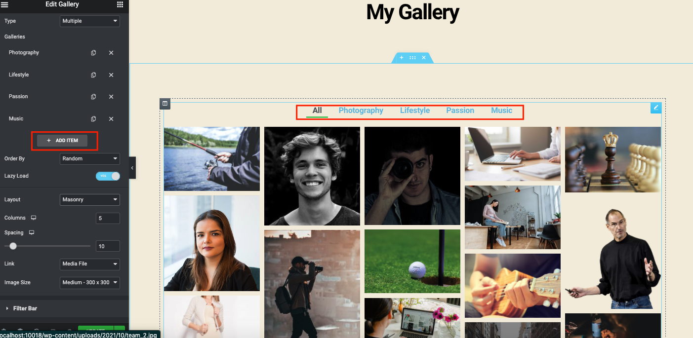 Präsentieren Sie Ihre Bilder auf die bestmögliche Weise mit dem Elementor Image Gallery Widget 18 Add multiple images