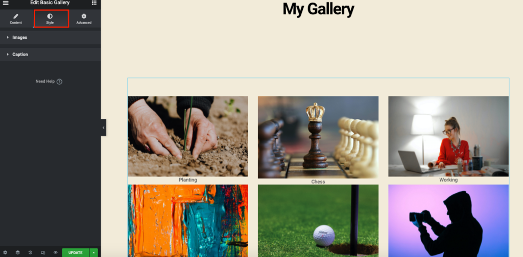 Präsentieren Sie Ihre Bilder auf die bestmögliche Weise mit dem Elementor Image Gallery Widget 11 Style Elements