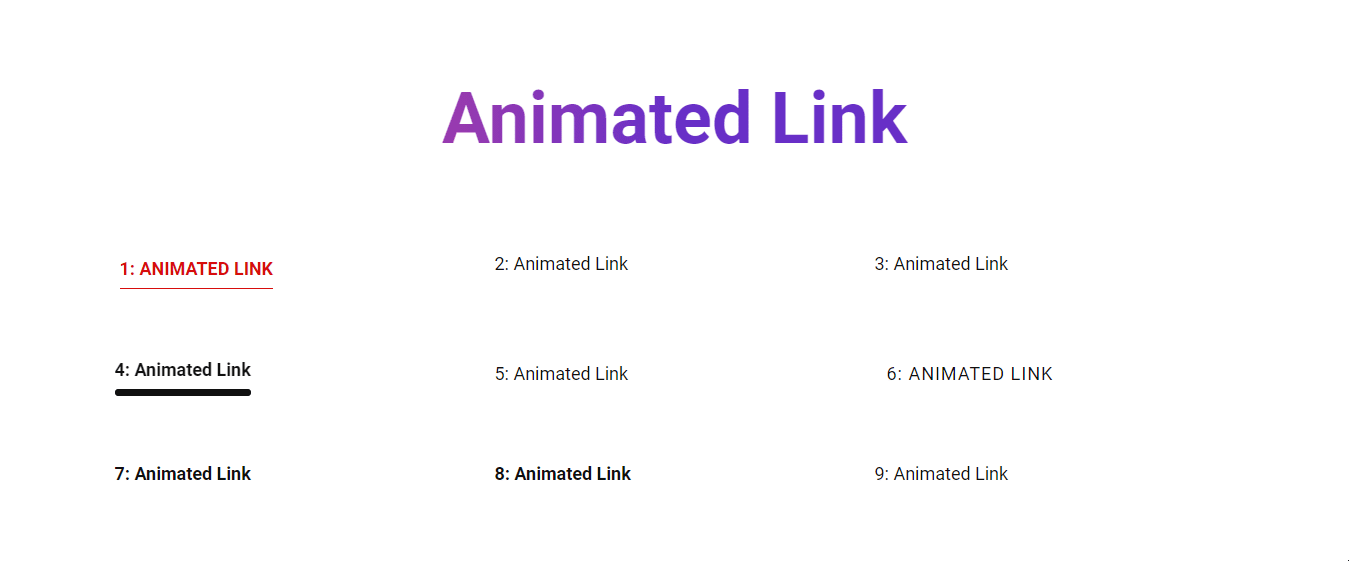 98개 이상의 HappyAddons 위젯 살펴보기(프로 및 무료) 6 Animated Link widget