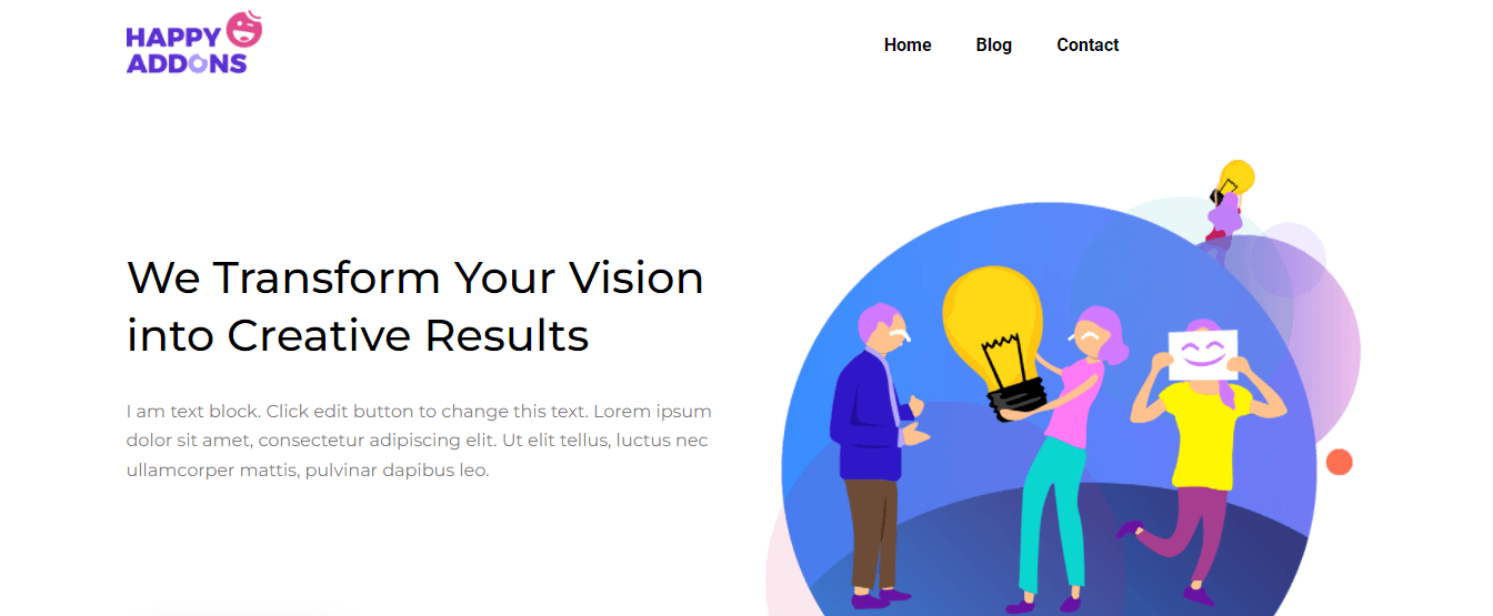 Elementor 2로 WordPress 헤더를 편집하는 방법 Default Header