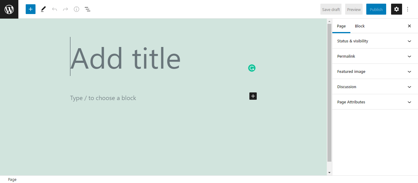 WordPress 4에서 새 페이지를 만드는 방법 Add New Page