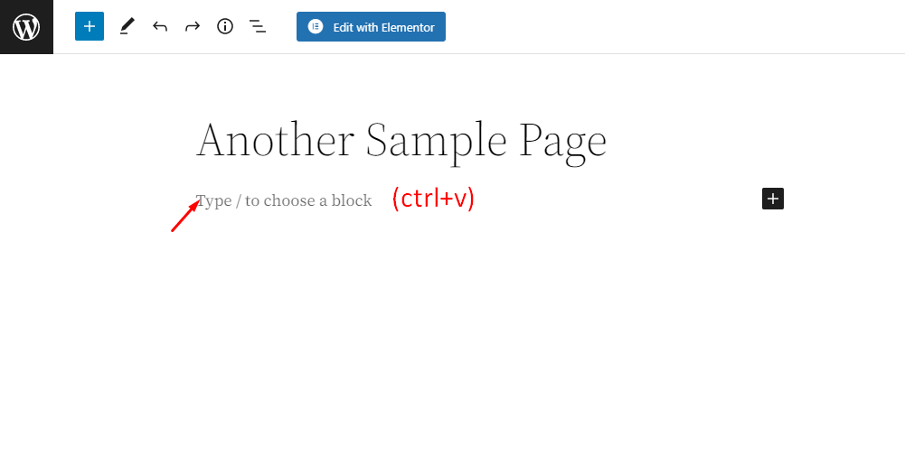 WordPressでページを複製する方法-Elementor12の有無にかかわらず Use Short Key (ctrl+v)