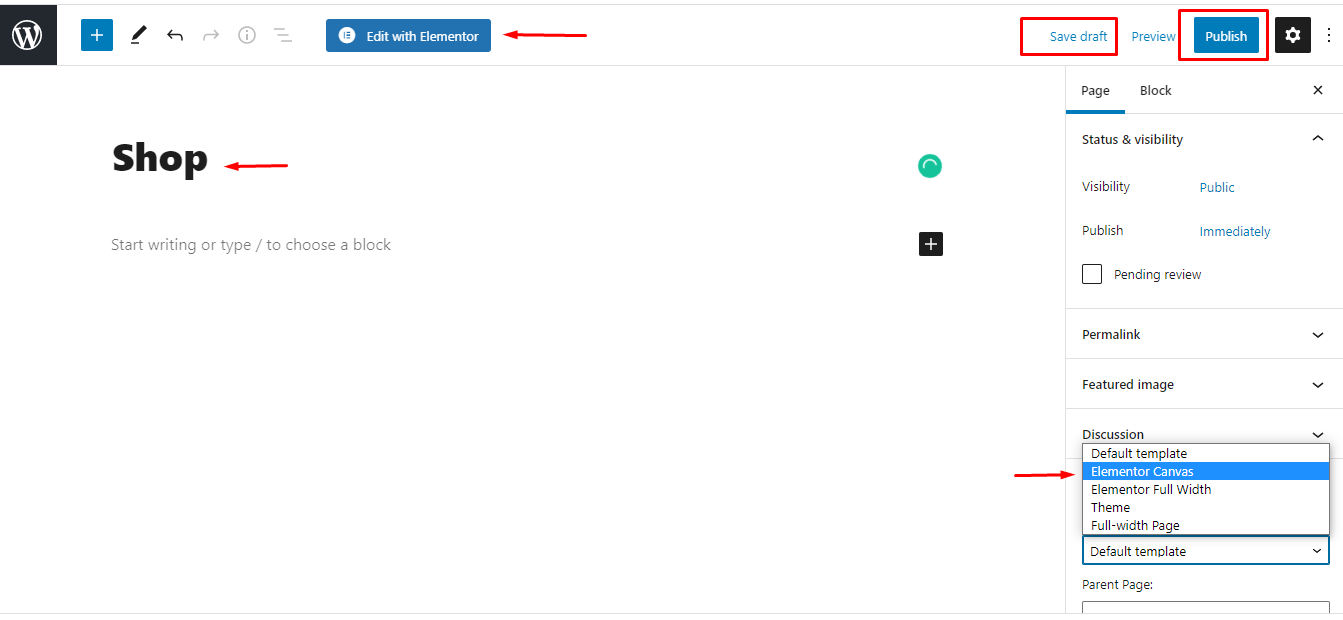Elementor 사용 방법: 초심자를 위한 궁극 가이드 47 Create a page for eCommerce site