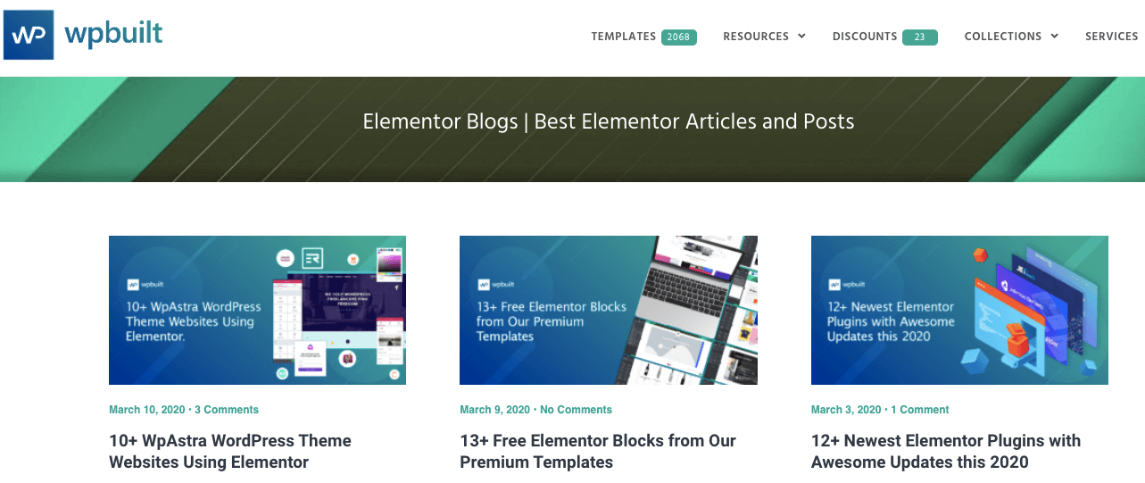 Elementor Eğitimleri: 2022'de Takip Edilecek En İyi Bloglar ve Video Kanalları 6 WpBuilt- Elementor Tutorials