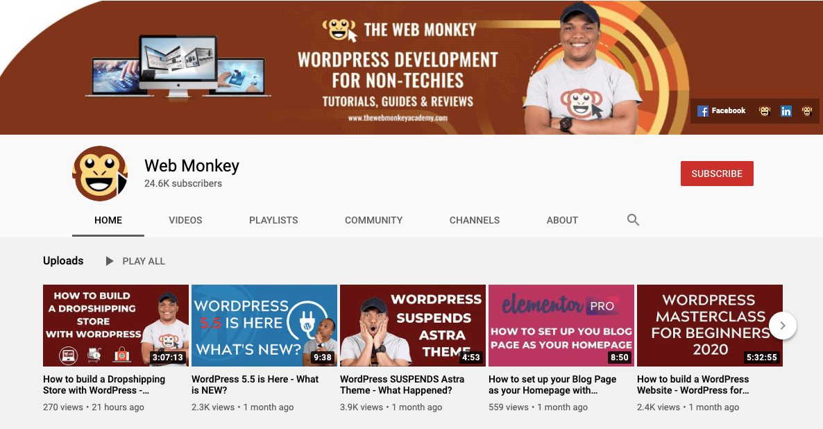 Elementor Eğitimleri: 2022'de Takip Edilecek En İyi Bloglar ve Video Kanalları 15 Web Monkey