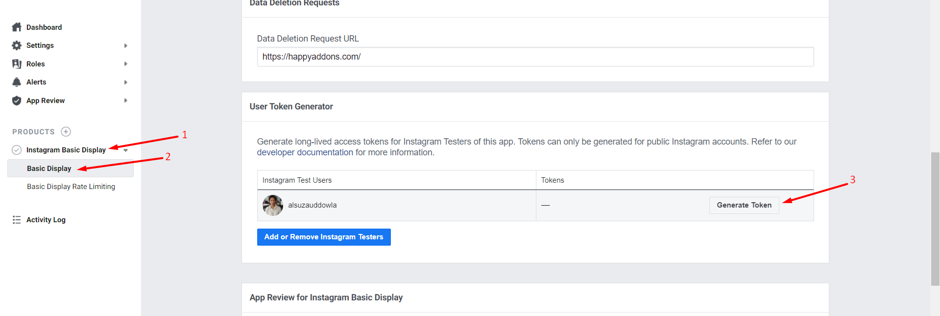 Comment générer un jeton d'accès Instagram 16 Instagram access token