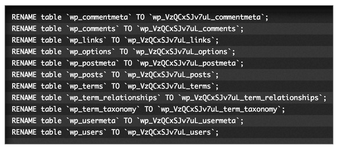 Con un po' di SQL ben posizionato, puoi rinominare i prefissi delle tabelle e aggiungere un altro livello di sicurezza alla tua installazione di WordPress. (Credito immagine: scavare nel WP)