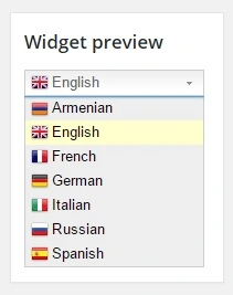 Traducere la cerere în format widget convenabil.