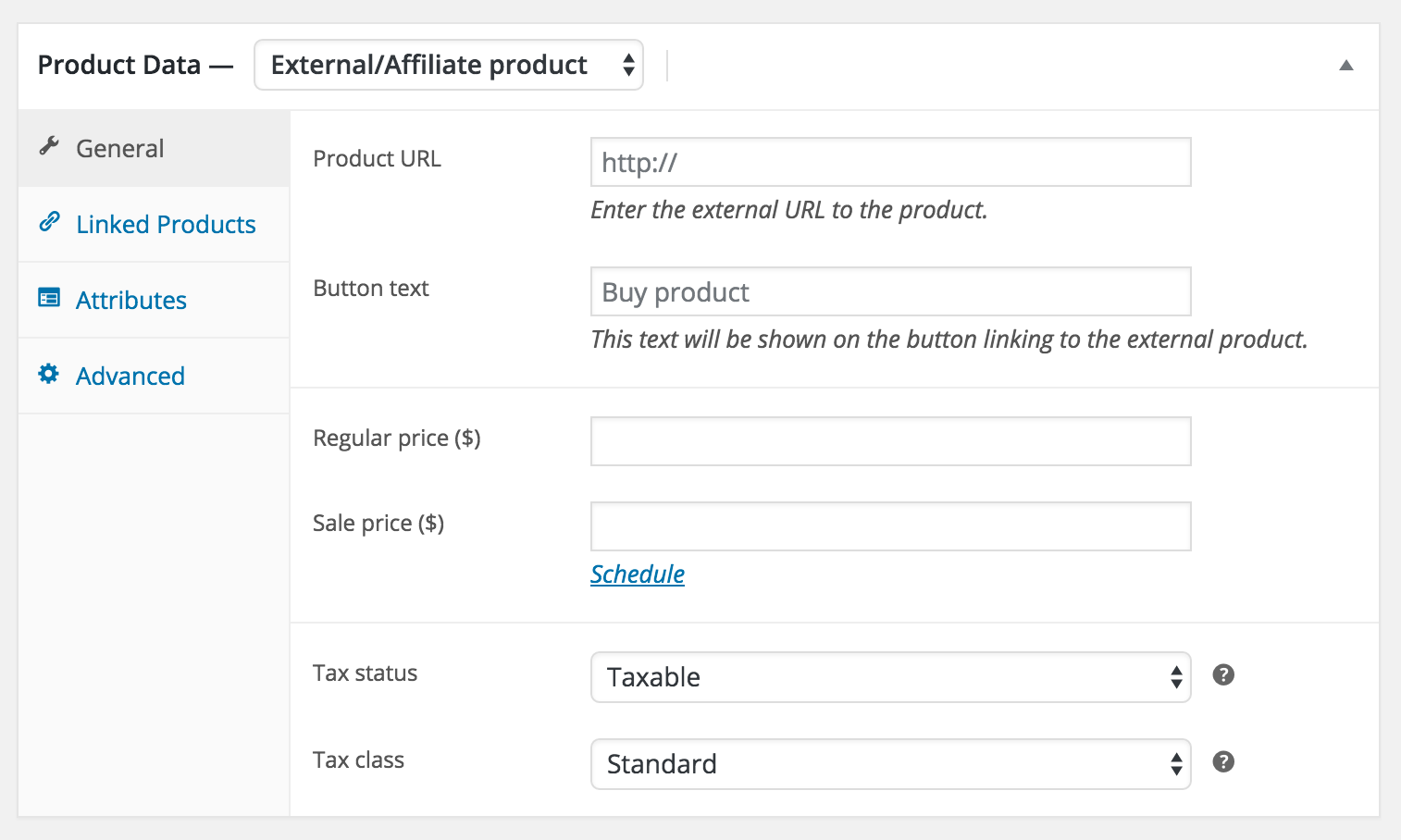 Affiliate-Produkte verkaufen? Kein Problem: Wählen Sie in WooCommerce den richtigen Produkttyp aus und schon sind Sie fertig.