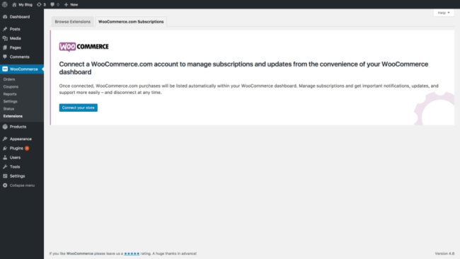 連接您的 woocommerce.com 帳戶