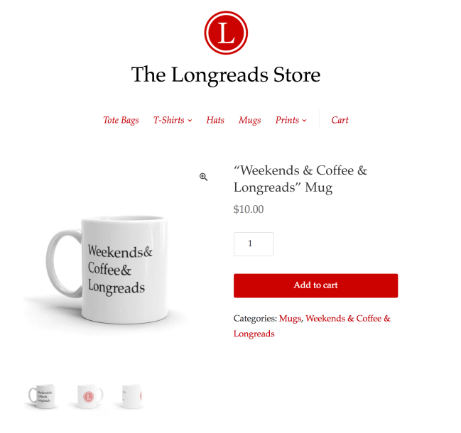 كوب قهوة Longreads