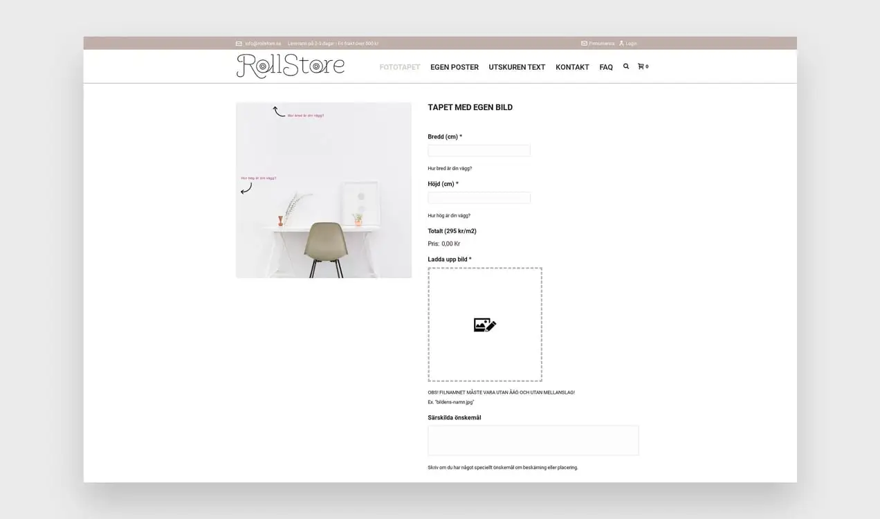 カスタムオプションを使用してRollStoreからオンデマンド製品を印刷する