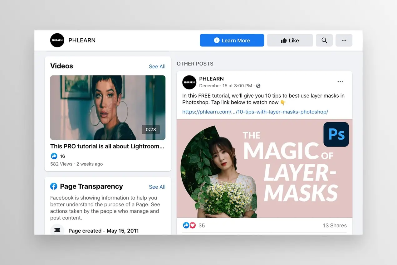 PHLearn-Blogbeitrag auf Facebook geteilt