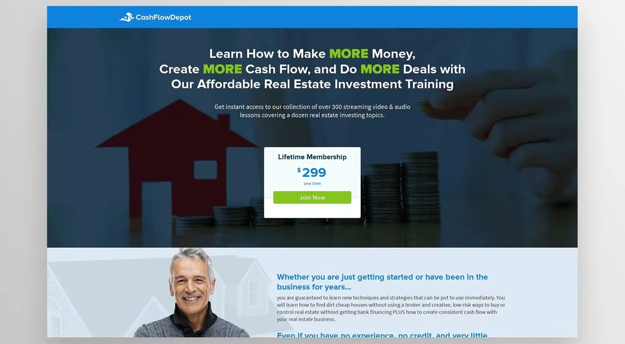 CashFlowDepot 회원 페이지