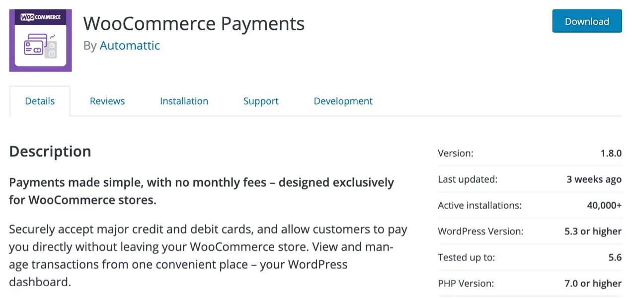 WooCommerce 결제 목록