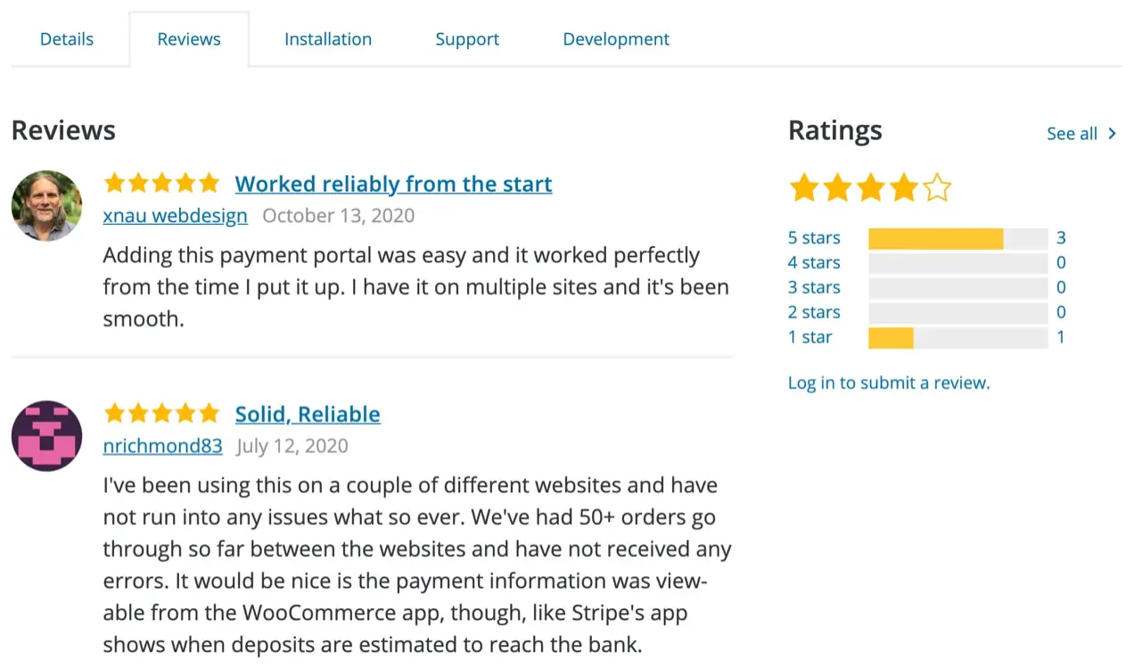 WooCommerce 결제에 대한 리뷰