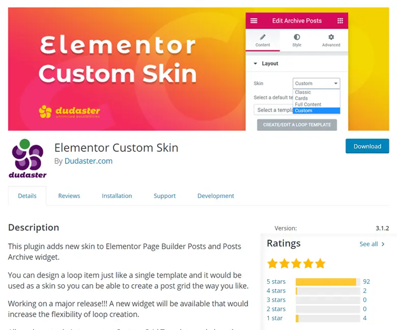 Skin Personalizada Elementor