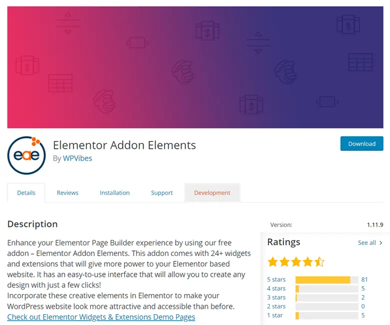 Elementos Elementor Addon