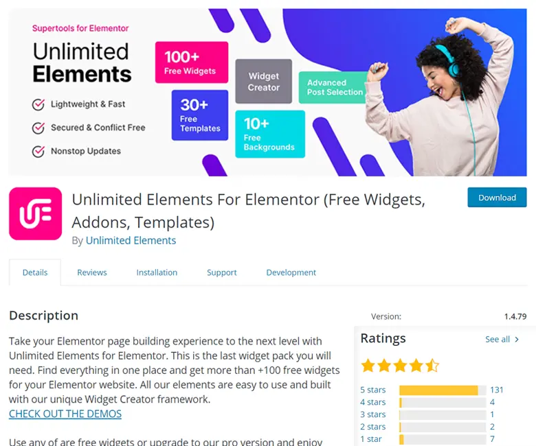 Elementos ilimitados para Elementor
