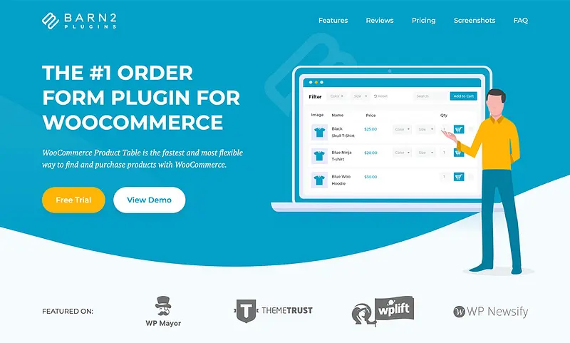 Plugin de tabela de produtos WooCommerce
