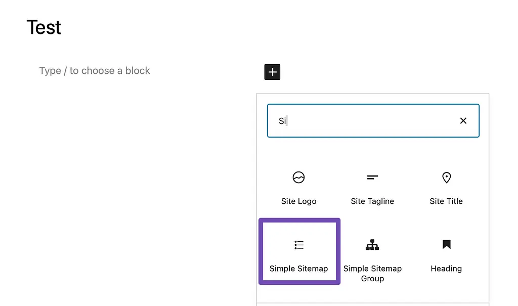 サイトマップブロック