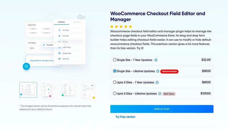Gerenciador de campo de checkout do WooCommerce