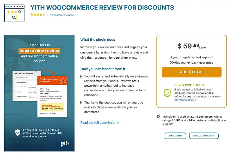 Revisão do YITH WooCommerce para desconto