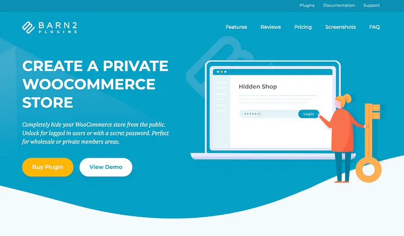 WooCommerce 私人商店插件